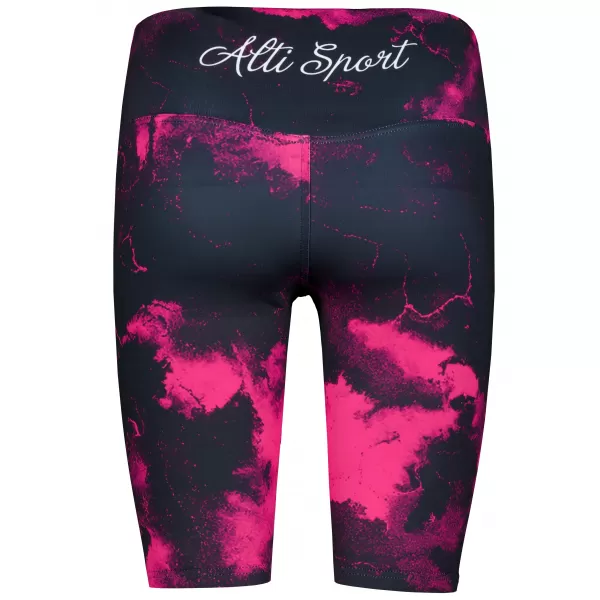  Női nadrág a térd prémium felett ALTISPORT VOJ/ALW066LEG02 FEKETE -PINK 