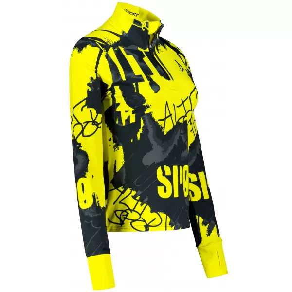  Női sport pulóver prémium plusz ALTISPORT VOJ/ALW076MI04 FLUO-SÁRGA 