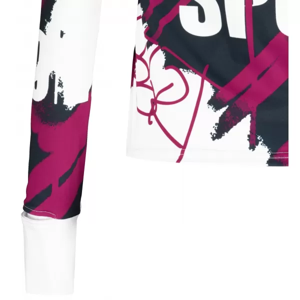  Női sport pulóver prémium plusz ALTISPORT VOJ/ALW076MI04 FEHÉR/BOR 