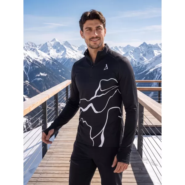  Férfi sport pulóver prémium plusz ALTISPORT VOJ/ALM073MI04 FEKETE 