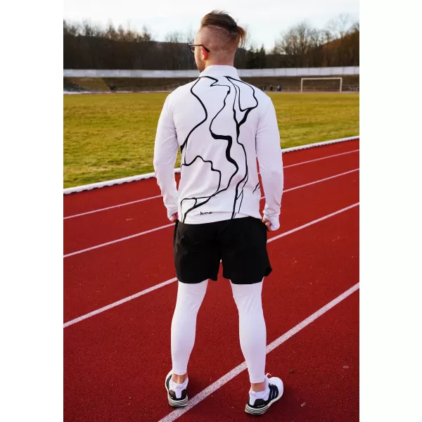  Férfi sport pulóver prémium plusz ALTISPORT VOJ/ALM073MI04 FEHÉR 