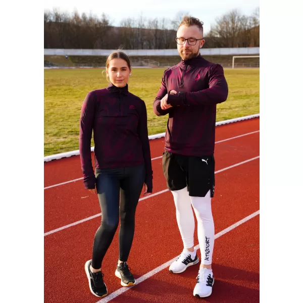 Férfi sport pulóver prémium plusz ALTISPORT VOJ/ALM072MI04 BORVÖRÖS 