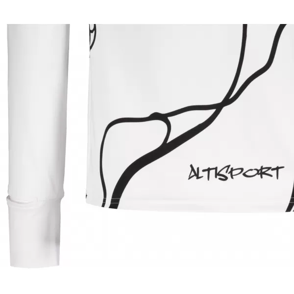  Férfi sport pulóver prémium plusz ALTISPORT VOJ/ALM073MI04 FEHÉR 