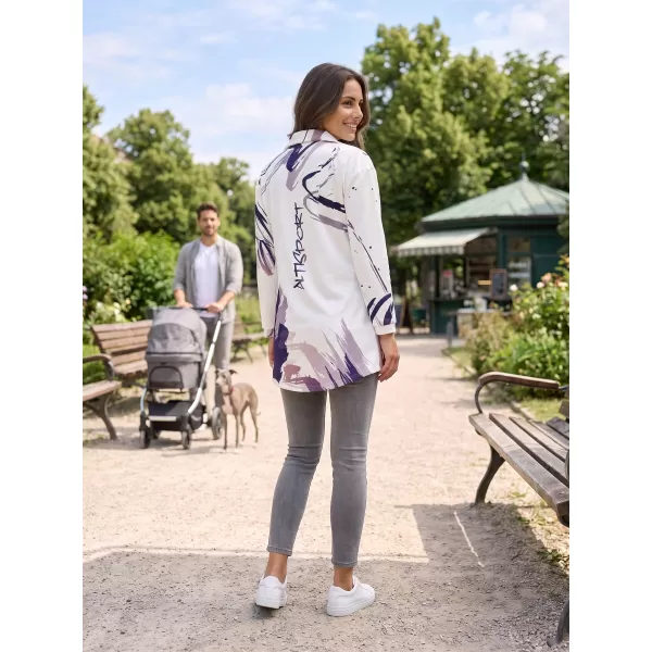  Női pulóver prémium táska ALTISPORT VOJ/ALW074MI05 FEHÉR -VIOLET 