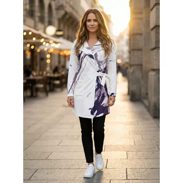  Női pulóver prémium táska ALTISPORT VOJ/ALW074MI05 FEHÉR -VIOLET 