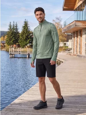 Férfi sport pulóver prémium plusz ALTISPORT VOJ/ALM072MI04 ZÖLD