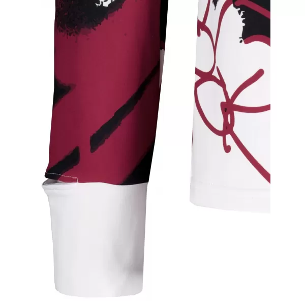  Férfi sport pulóver prémium plusz ALTISPORT VOJ/ALM076MI04 FEHÉR/PIROS 