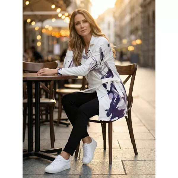  Női pulóver prémium táska ALTISPORT VOJ/ALW074MI05 FEHÉR -VIOLET 