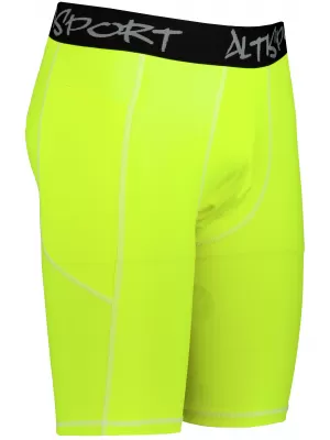 Férfi sportlányok a prémium térdénél ALTISPORT VOJ/ALM000LEG02 FLUO-SÁRGA