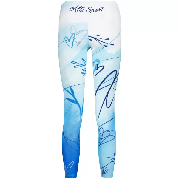  Női hosszú nadrág prémium ALTISPORT VOJ/ALW083LEG01 FEHÉR -BLUE 