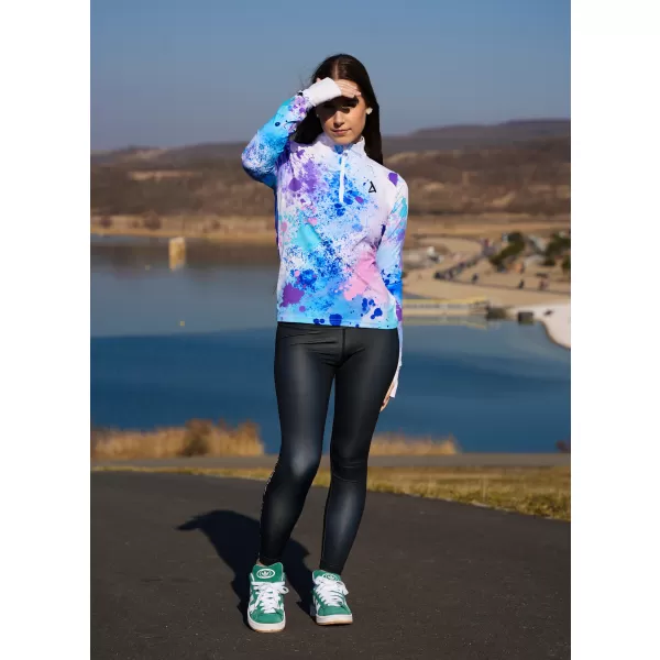  Női sport pulóver prémium plusz ALTISPORT VOJ/ALW055MI04 LILA/KÉK 