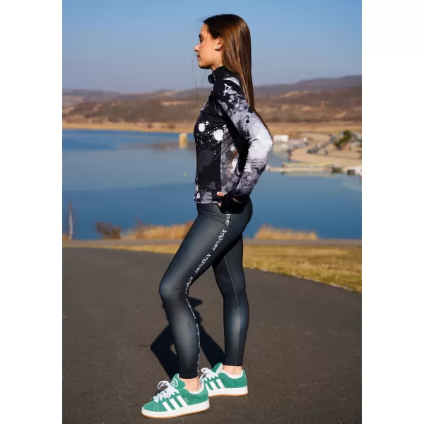  Női sport pulóver prémium plusz ALTISPORT VOJ/ALW055MI04 FEKETE -FEHÉR 