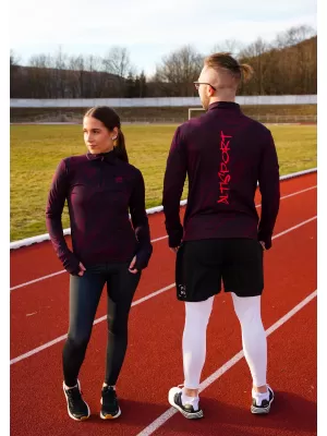 Női sport pulóver prémium plusz ALTISPORT VOJ/ALW072MI04 BORVÖRÖS