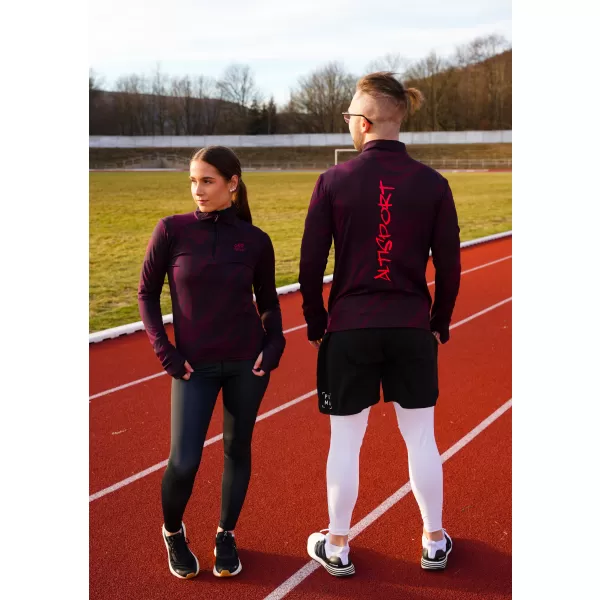  Női sport pulóver prémium plusz ALTISPORT VOJ/ALW072MI04 BORVÖRÖS 