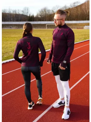 Férfi sport pulóver prémium plusz ALTISPORT VOJ/ALM072MI04 BORVÖRÖS