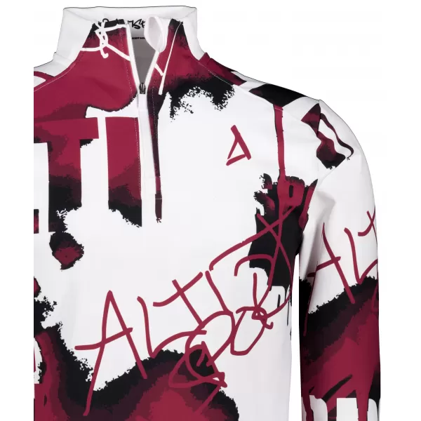  Férfi sport pulóver prémium plusz ALTISPORT VOJ/ALM076MI04 FEHÉR/PIROS 