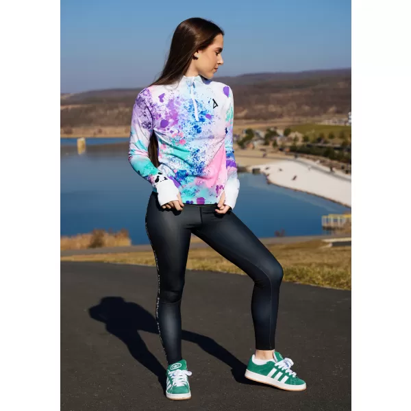  Női sport pulóver prémium plusz ALTISPORT VOJ/ALW055MI04 LILA/ZÖLD 