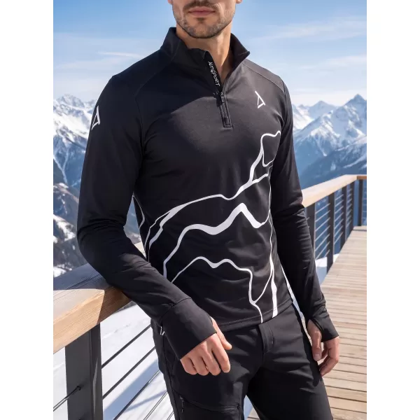  Férfi sport pulóver prémium plusz ALTISPORT VOJ/ALM073MI04 FEKETE 