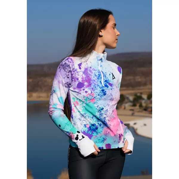  Női sport pulóver prémium plusz ALTISPORT VOJ/ALW055MI04 LILA/ZÖLD 