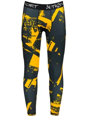 Férfi sport lábbeli hosszú prémium ALTISPORT VOJ/ALM079LEG01 FEKETE -SÁRGA