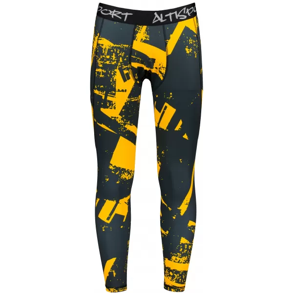  Férfi sport lábbeli hosszú prémium ALTISPORT VOJ/ALM079LEG01 FEKETE -SÁRGA 