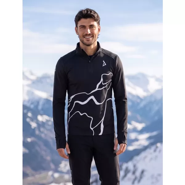  Férfi sport pulóver prémium plusz ALTISPORT VOJ/ALM073MI04 FEKETE 