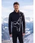 Férfi sport pulóver prémium plusz ALTISPORT VOJ/ALM073MI04 FEKETE