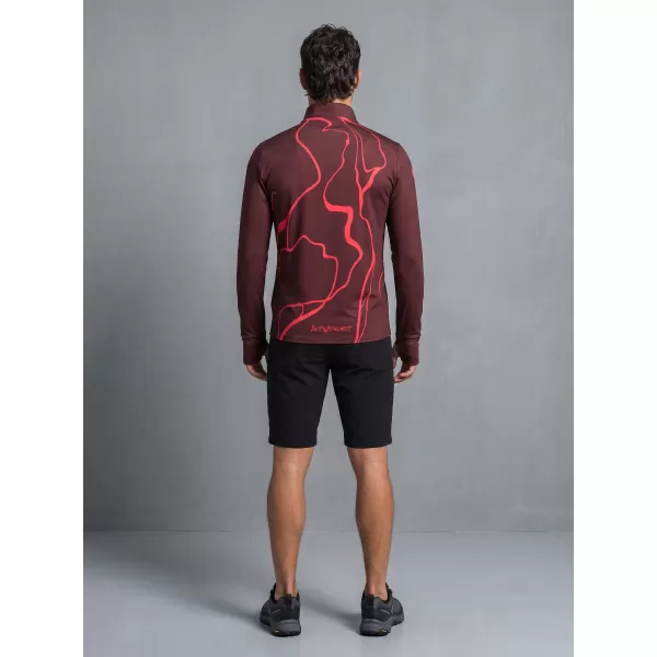  Férfi sport pulóver prémium plusz ALTISPORT VOJ/ALM073MI04 BORVÖRÖS 