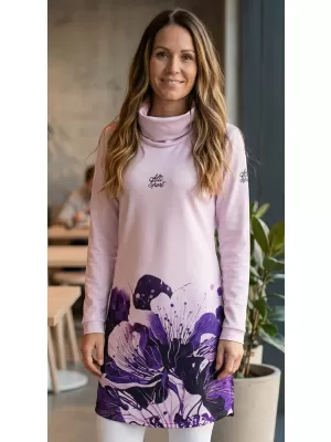 Női meghosszabbított prémium pulóver ALTISPORT VOJ/ALW090MI06 LILA
