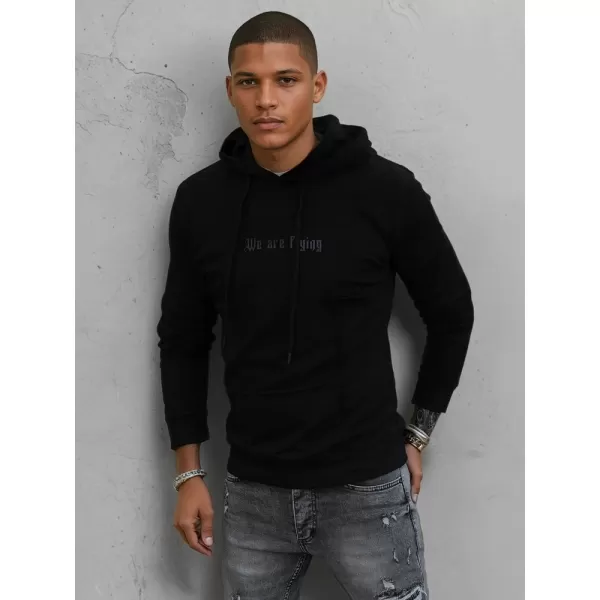  Férfi pulóver DSTREET BX5478 FEKETE 