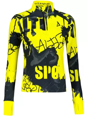 Női sport pulóver prémium plusz ALTISPORT VOJ/ALW076MI04 FLUO-SÁRGA