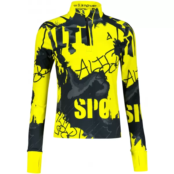  Női sport pulóver prémium plusz ALTISPORT VOJ/ALW076MI04 FLUO-SÁRGA 