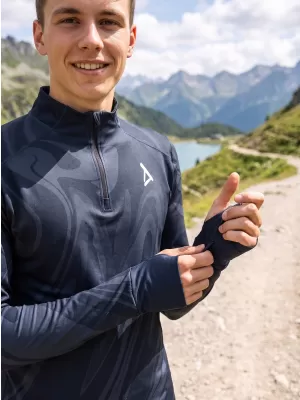 Férfi sport pulóver prémium plusz ALTISPORT VOJ/ALM072MI04 FEKETE