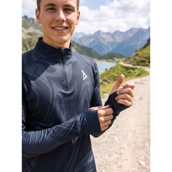  Férfi sport pulóver prémium plusz ALTISPORT VOJ/ALM072MI04 FEKETE 