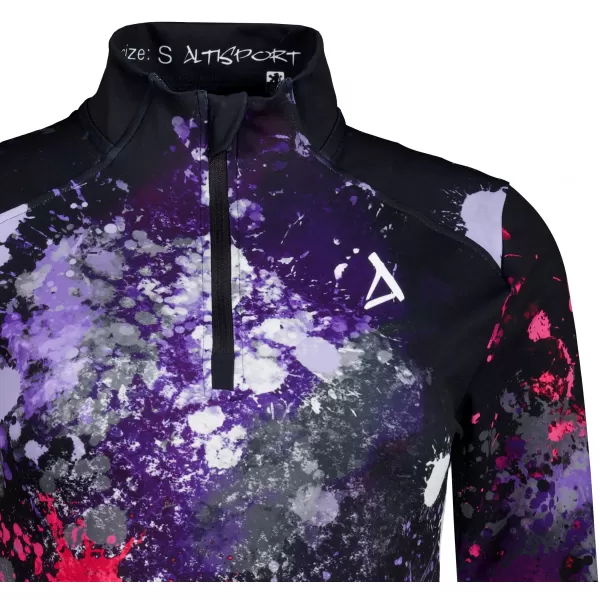  Női sport pulóver prémium plusz ALTISPORT VOJ/ALW055MI04 FEKETE -PINK 