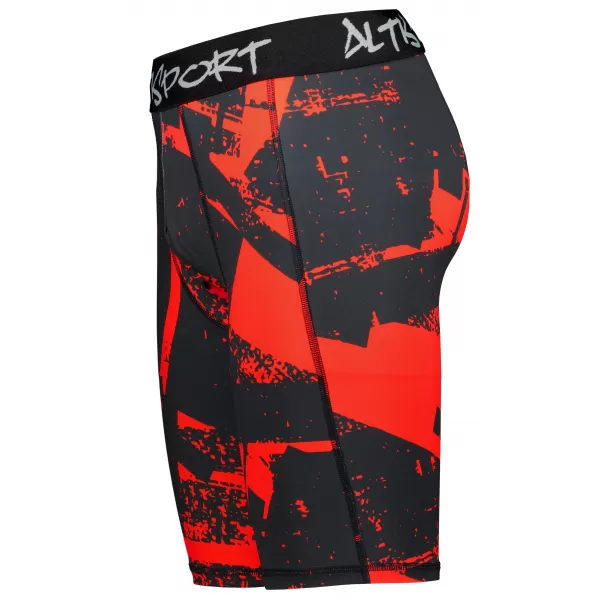  Férfi sportlányok a prémium térdénél ALTISPORT VOJ/ALM079LEG02 FEKETE -RED 