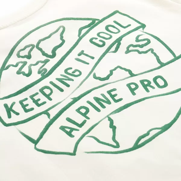  Férfi t -péntek organikus pamutból ALPINE PRO TERMES 2 BÉZS 