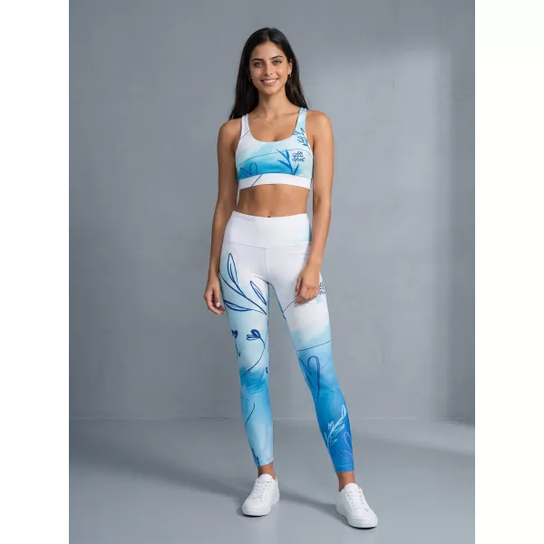  Női hosszú nadrág prémium ALTISPORT VOJ/ALW083LEG01 FEHÉR -BLUE 