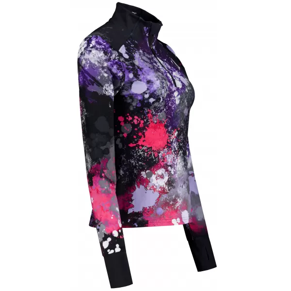  Női sport pulóver prémium plusz ALTISPORT VOJ/ALW055MI04 FEKETE -PINK 