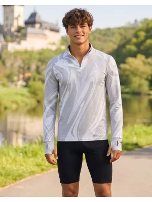 Férfi sport pulóver prémium plusz ALTISPORT VOJ/ALM072MI04 SZÜRKE