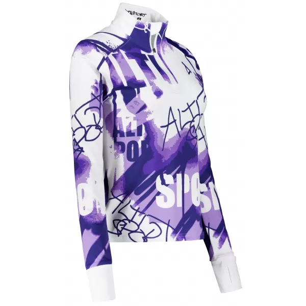 Női sport pulóver prémium plusz ALTISPORT VOJ/ALW076MI04 IBOLYA/FEHÉR 