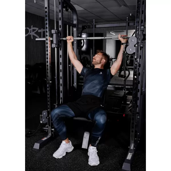  Férfi sport lábbeli hosszú prémium ALTISPORT VOJ/ALM072LEG01 FEKETE 