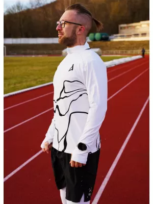 Férfi sport pulóver prémium plusz ALTISPORT VOJ/ALM073MI04 FEHÉR
