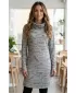 Női meghosszabbított prémium pulóver ALTISPORT VOJ/ALW067MI06 VILÁGOSBARNA
