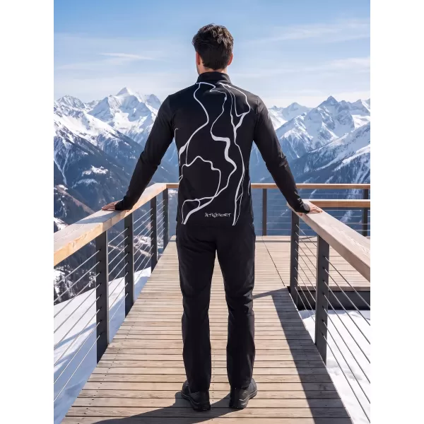  Férfi sport pulóver prémium plusz ALTISPORT VOJ/ALM073MI04 FEKETE 