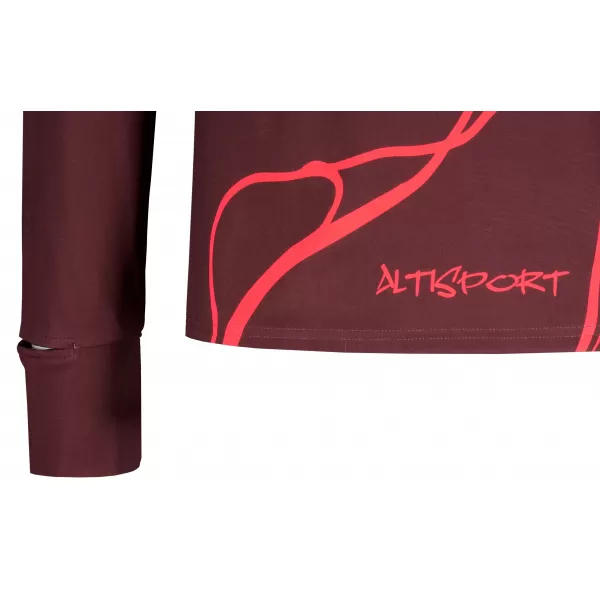  Férfi sport pulóver prémium plusz ALTISPORT VOJ/ALM073MI04 BORVÖRÖS 