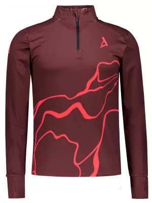 Férfi sport pulóver prémium plusz ALTISPORT VOJ/ALM073MI04 BORVÖRÖS