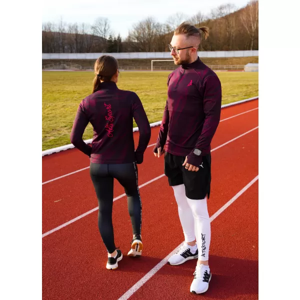  Női sport pulóver prémium plusz ALTISPORT VOJ/ALW072MI04 BORVÖRÖS 