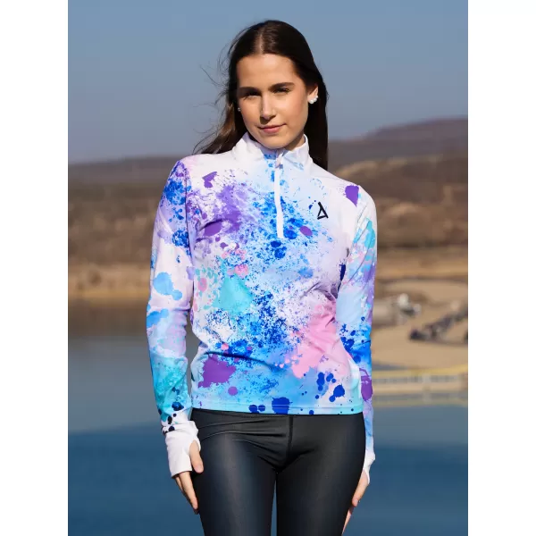  Női sport pulóver prémium plusz ALTISPORT VOJ/ALW055MI04 LILA/KÉK 