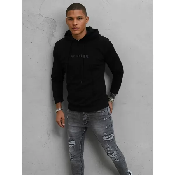  Férfi pulóver DSTREET BX5478 FEKETE 